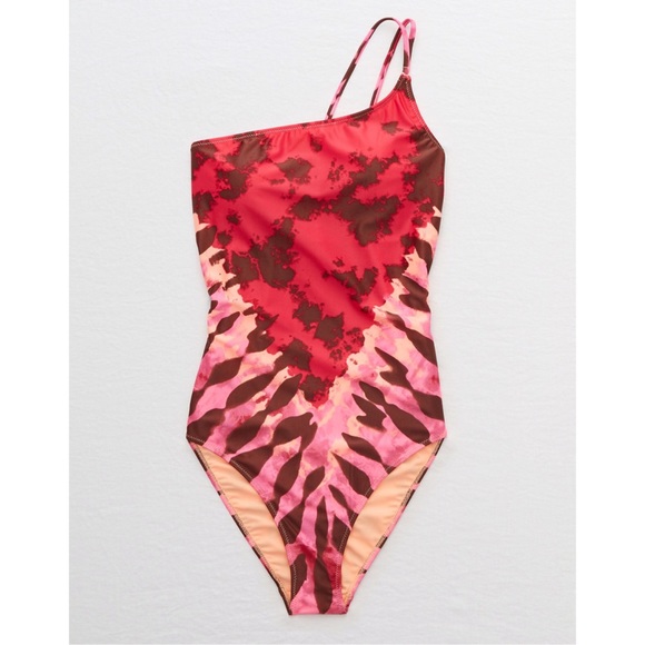 aerie Other - NEW Aerie one shoulder one piece tie dye swimsuit